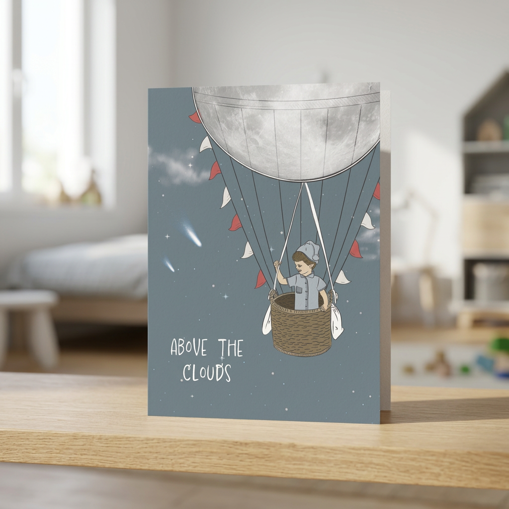Above the Clouds — Illustrated Encouragement Card