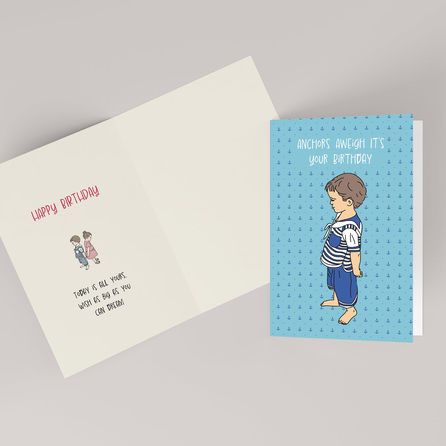 Anchors Aweigh It's Your Birthday — Birthday Card