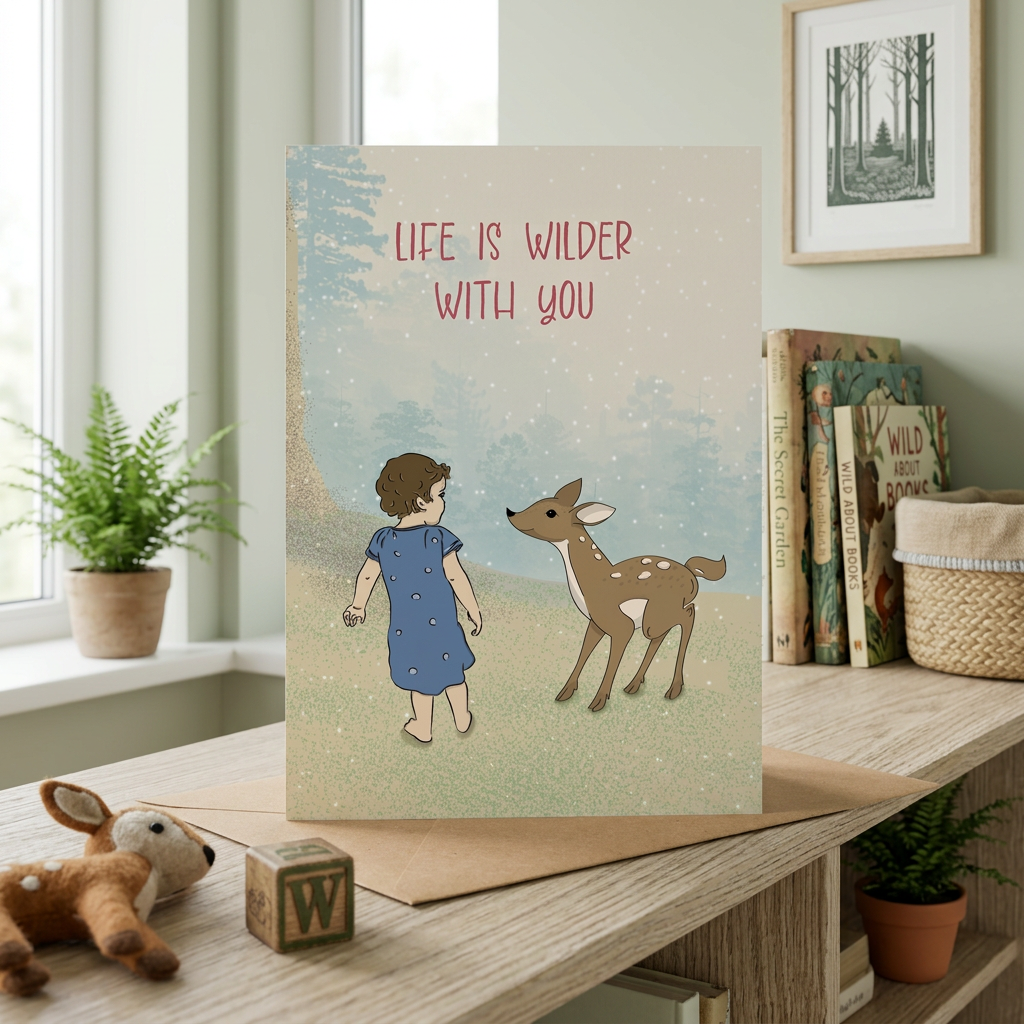 Life Is Wilder With You — Illustrated Friendship Card