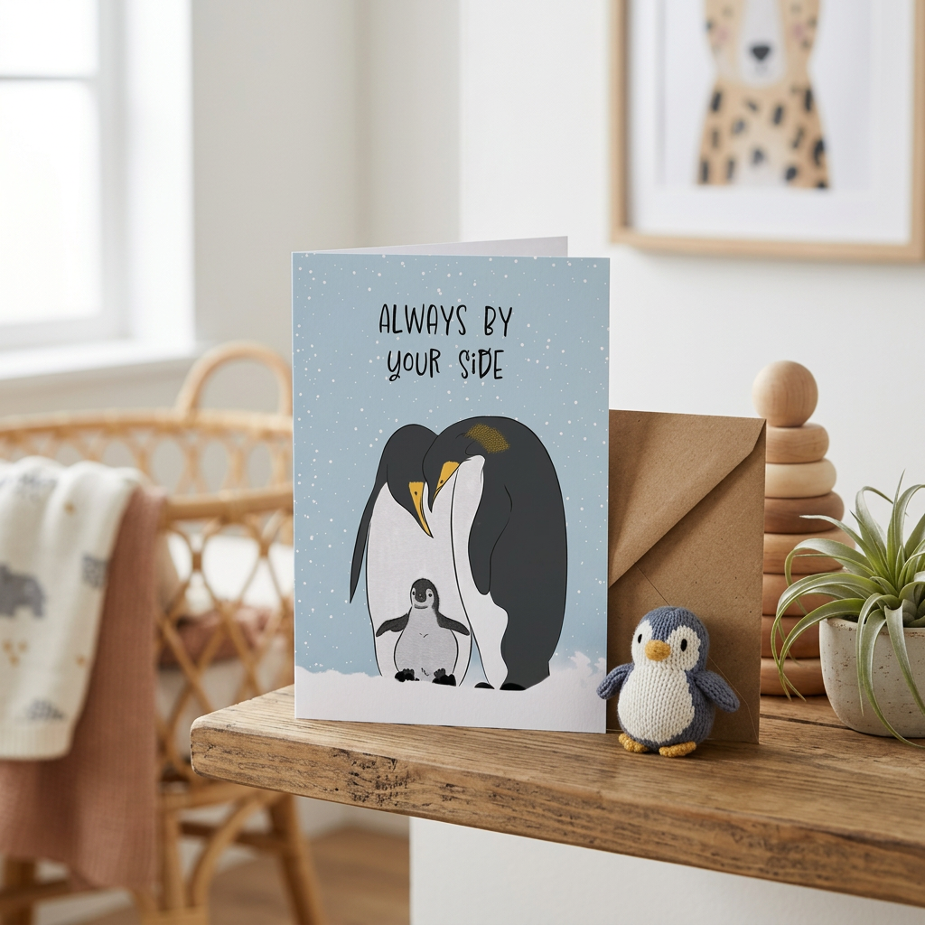 Always By Your Side — Illustrated New Baby Card