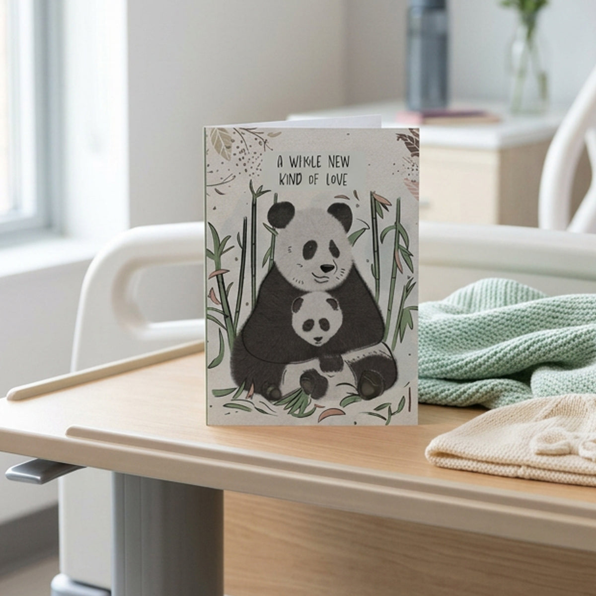 A Whole New Kind of Love — Illustrated New Baby Card