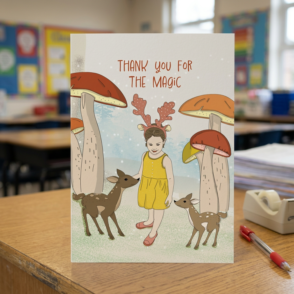 Thank You for the Magic — Illustrated Teacher Appreciation Card
