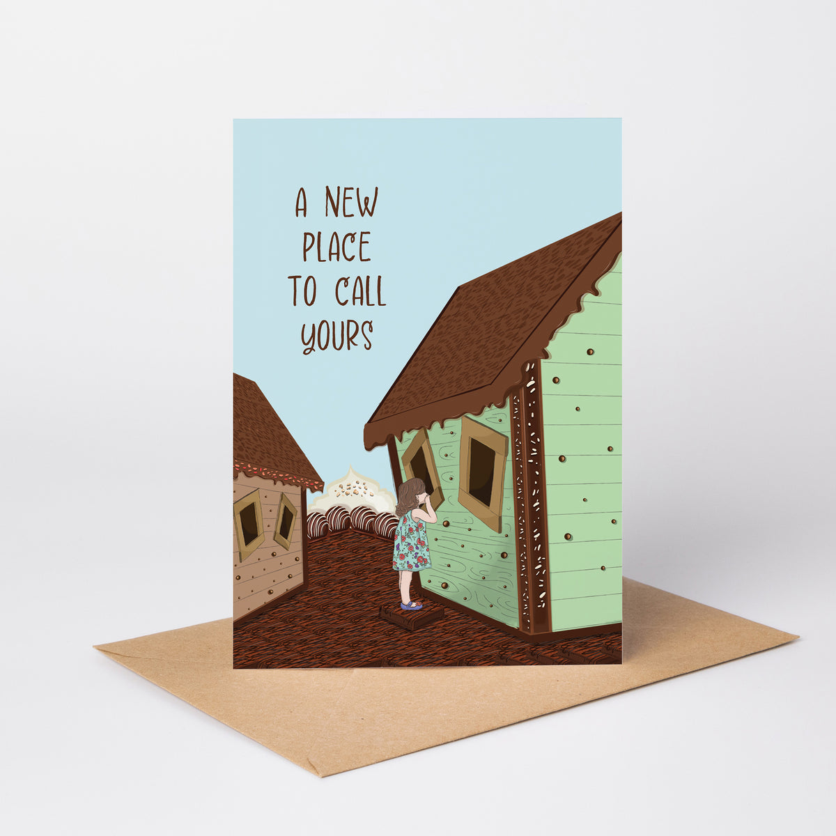 A New Place to Call Yours — Illustrated New Home Card