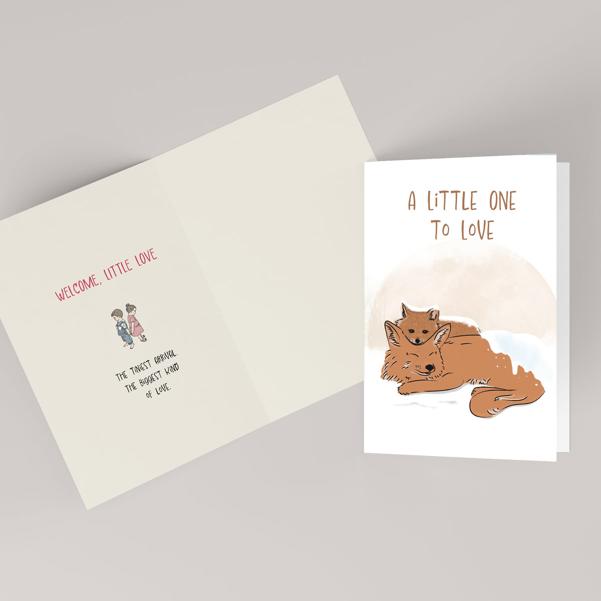 Our Greatest Adventure Begins — Illustrated New Baby Card