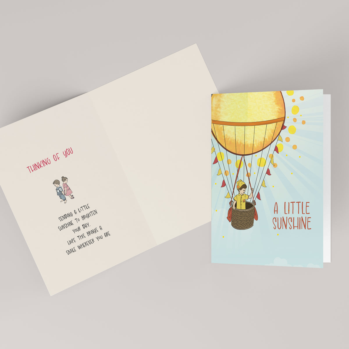 A Little Sunshine — Illustrated Thinking of You Card