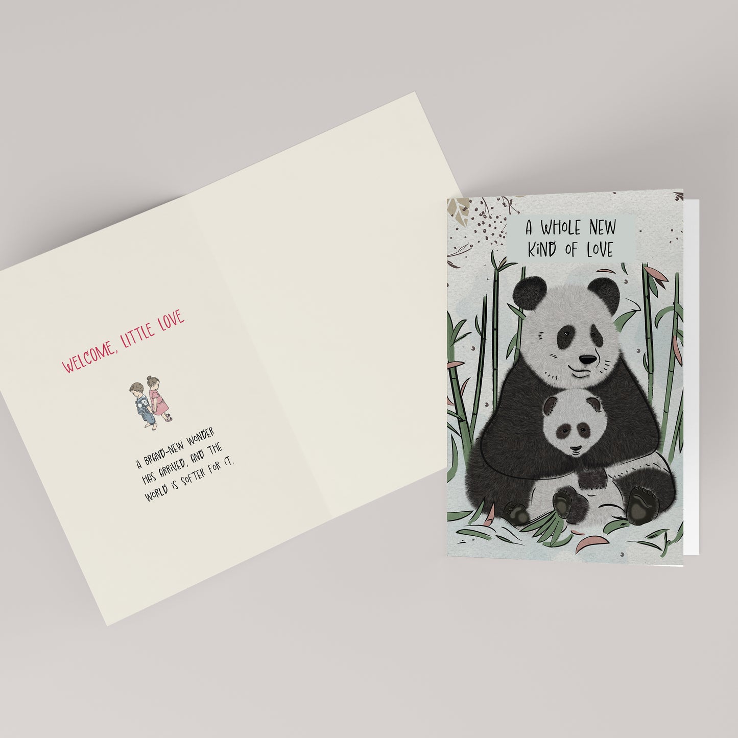 A Whole New Kind of Love — Illustrated New Baby Card