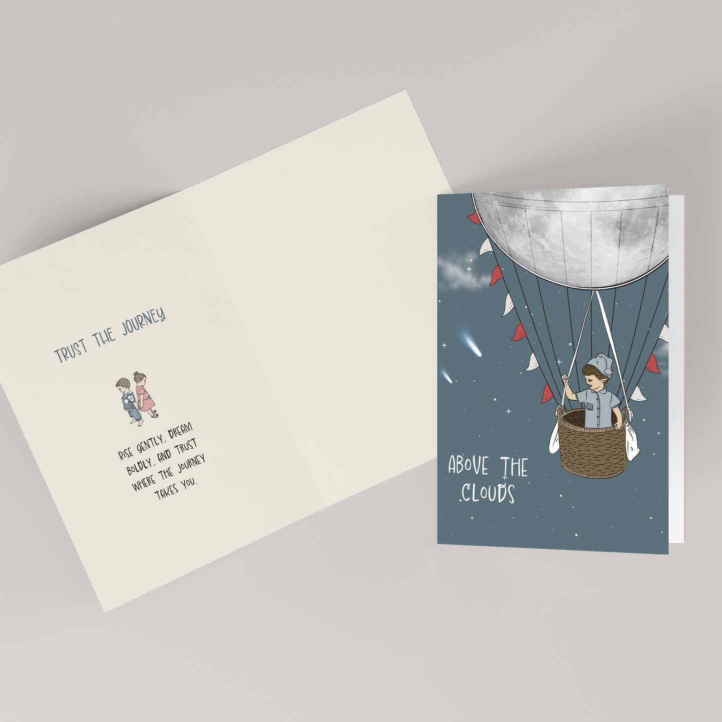 Above the Clouds — Illustrated Encouragement Card