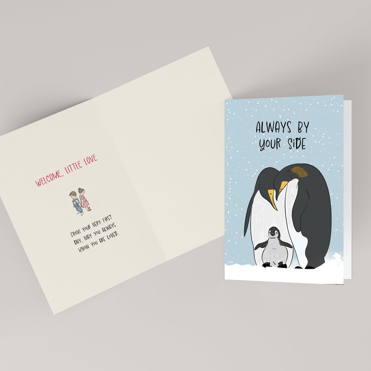 Always By Your Side — Illustrated New Baby Card