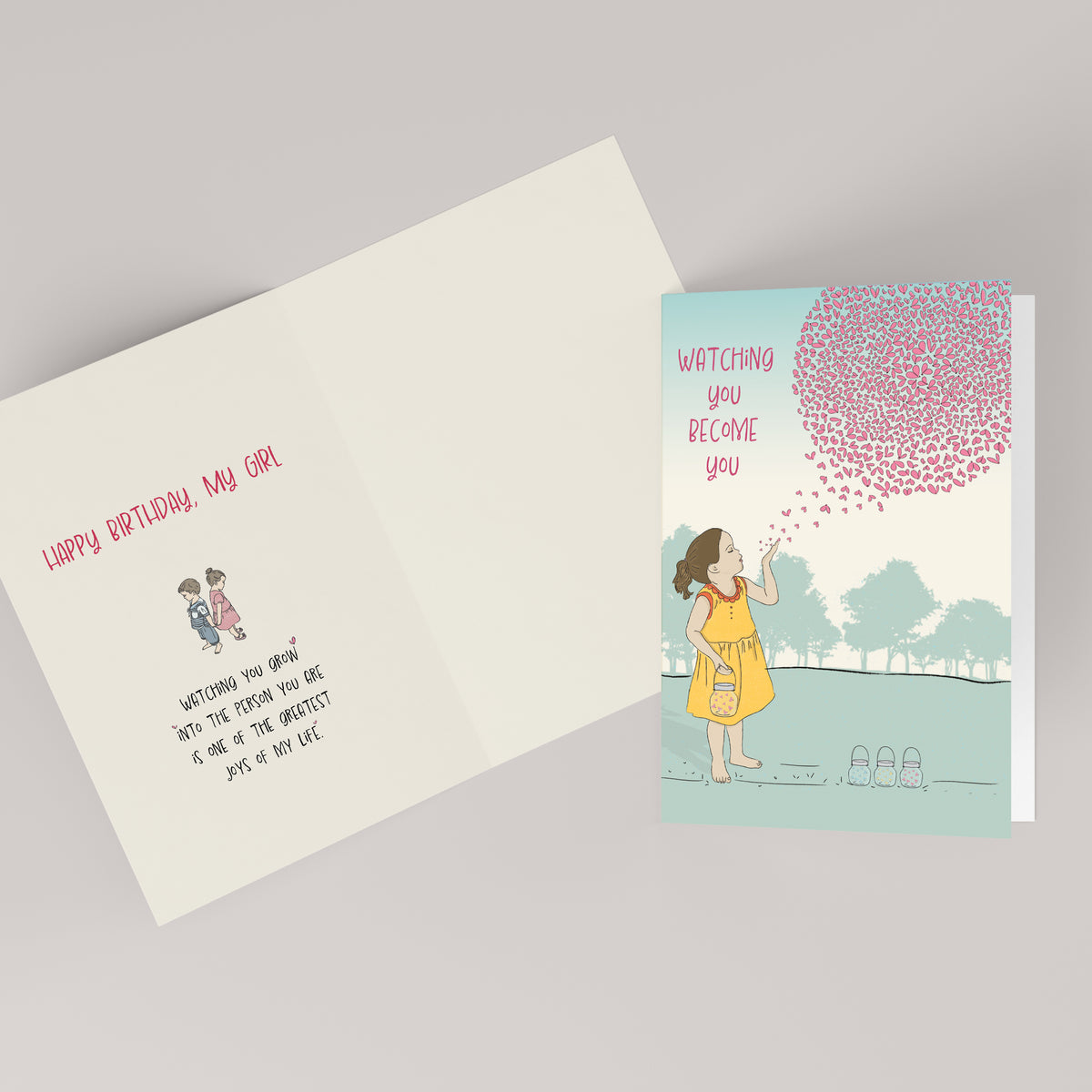 Watching You Become You — Illustrated Birthday Card