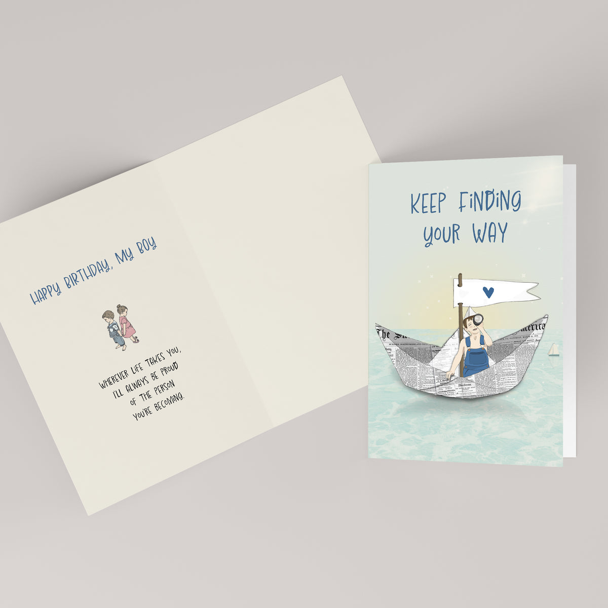 Keep Finding Your Way — Birthday Card for Son