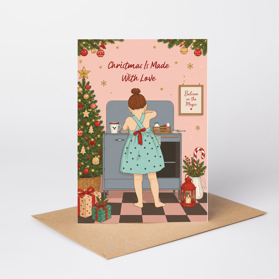 Christmas Is Made With Love — Illustrated Christmas Card