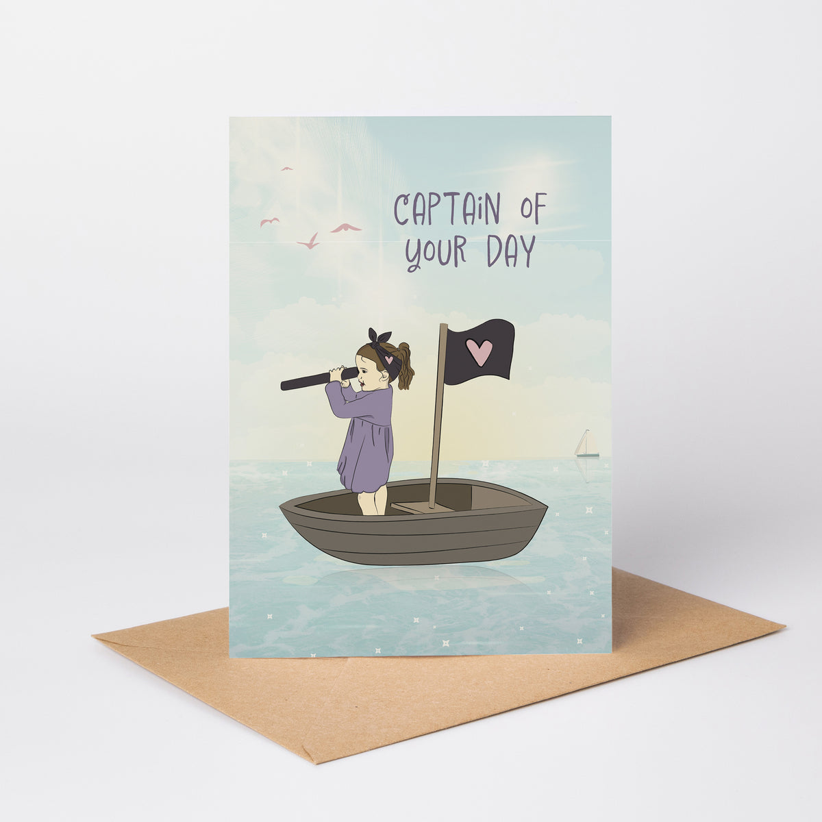 Captain of Your Day — Illustrated Encouragement Card