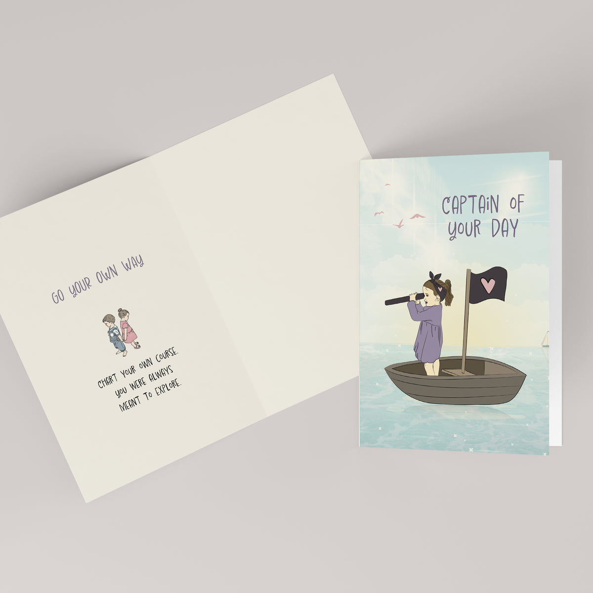 Captain of Your Day — Illustrated Encouragement Card
