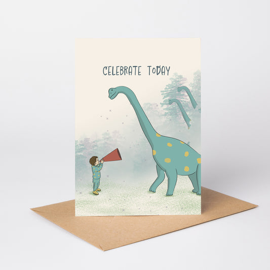 Celebrate Today — Illustrated Congratulations & Good Luck Card