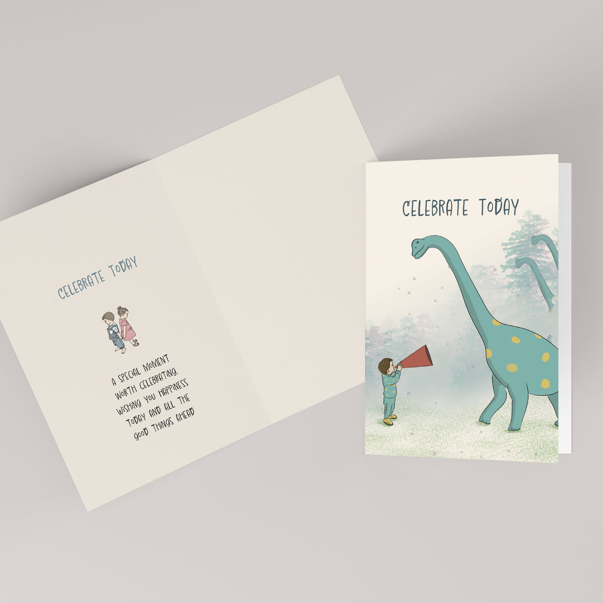 Celebrate Today — Illustrated Congratulations & Good Luck Card