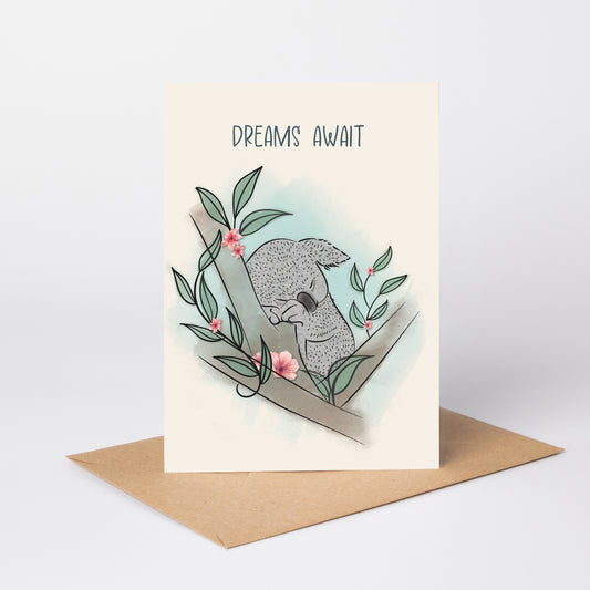 Dreams Await — Retirement & New Beginnings Card
