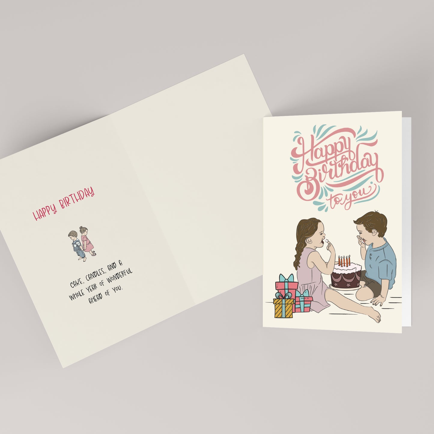 Happy Birthday to You — Illustrated Birthday Card
