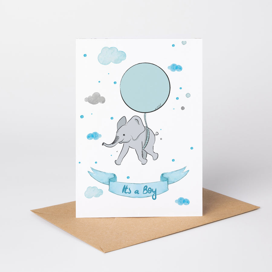 It’s a Boy — Illustrated New Baby Card