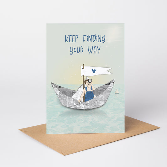 Keep Finding Your Way — Birthday Card for Son