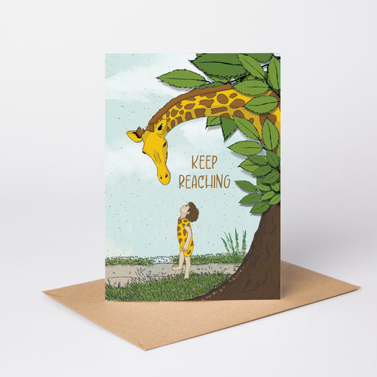 Keep Reaching — Illustrated Encouragement Card