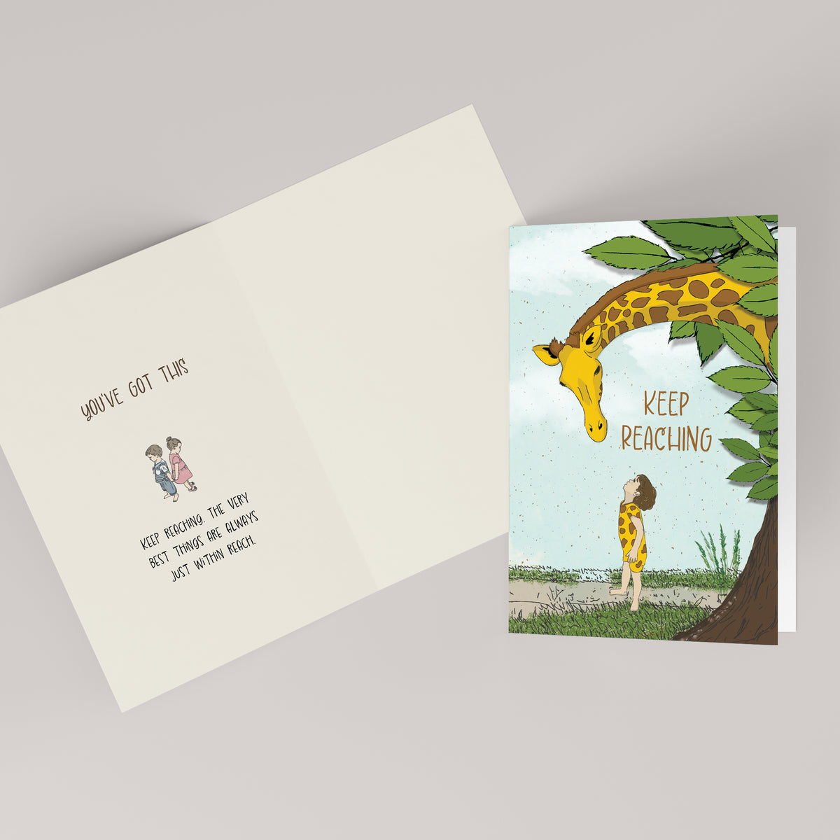 Keep Reaching — Illustrated Encouragement Card