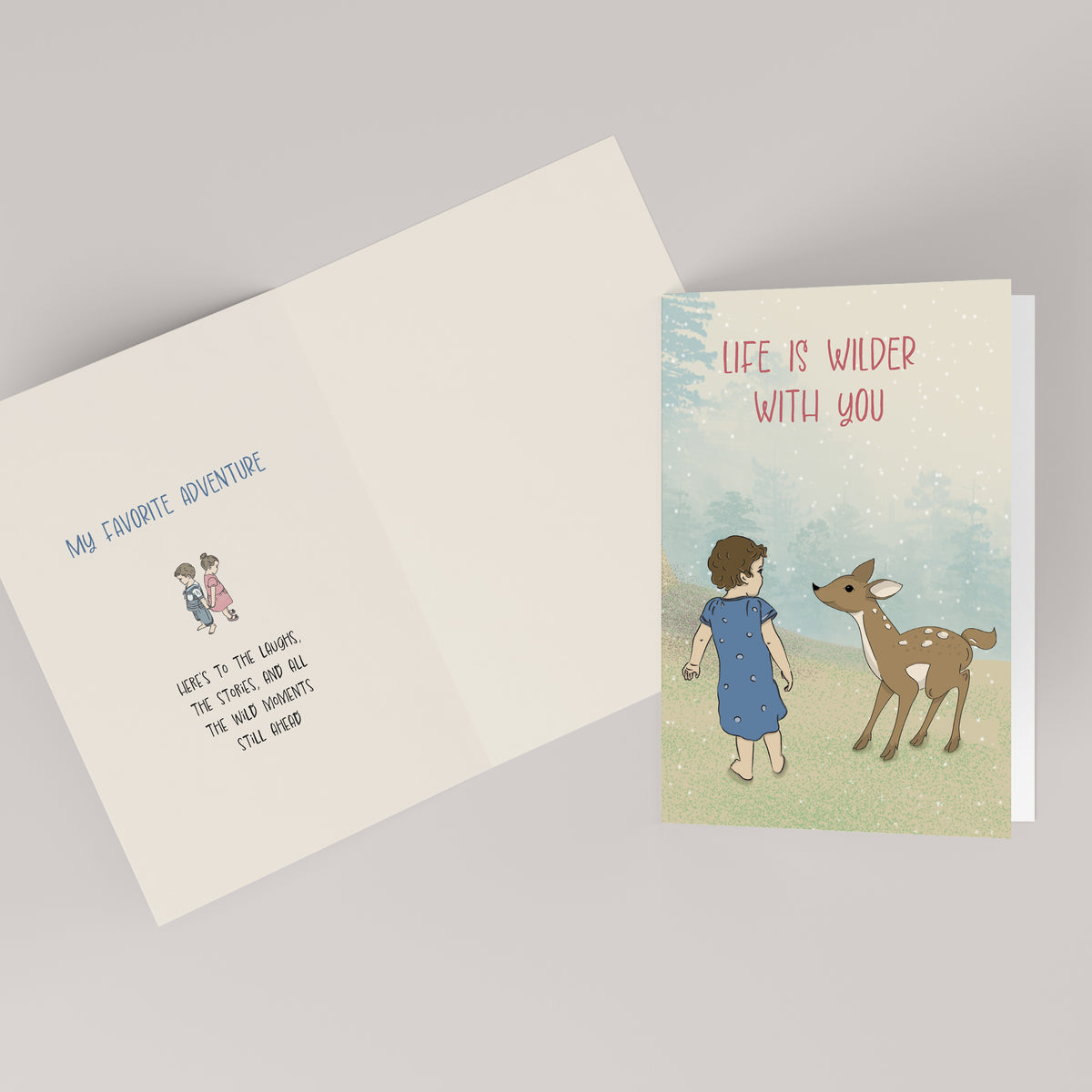 Life Is Wilder With You — Illustrated Friendship Card