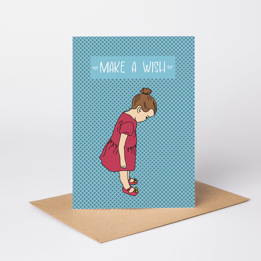 Make a Wish — Illustrated Birthday Card