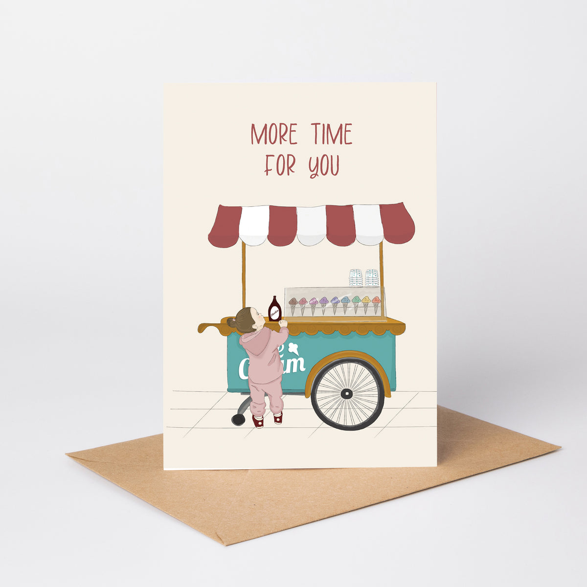 More Time for You — Illustrated Retirement Card