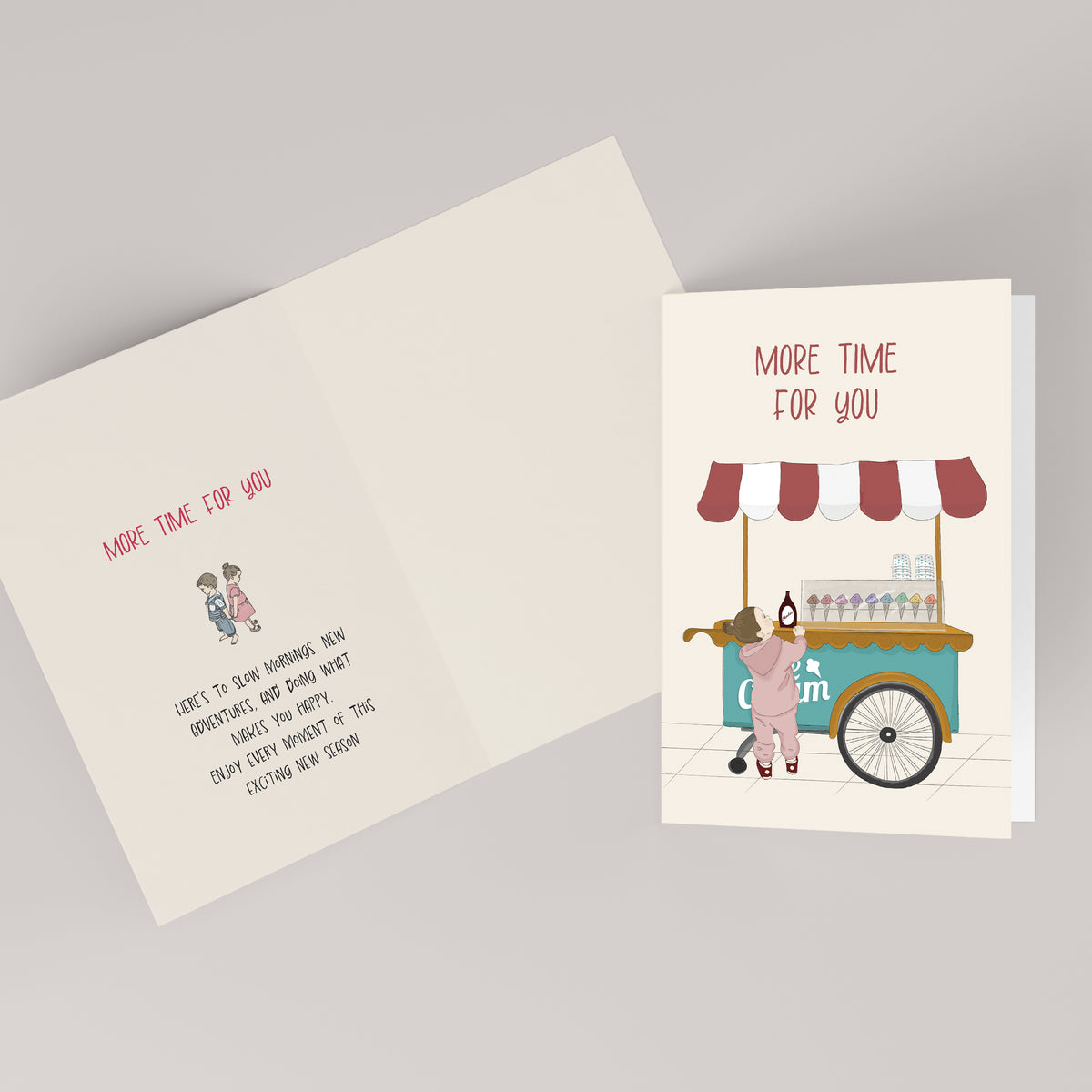 More Time for You — Illustrated Retirement Card