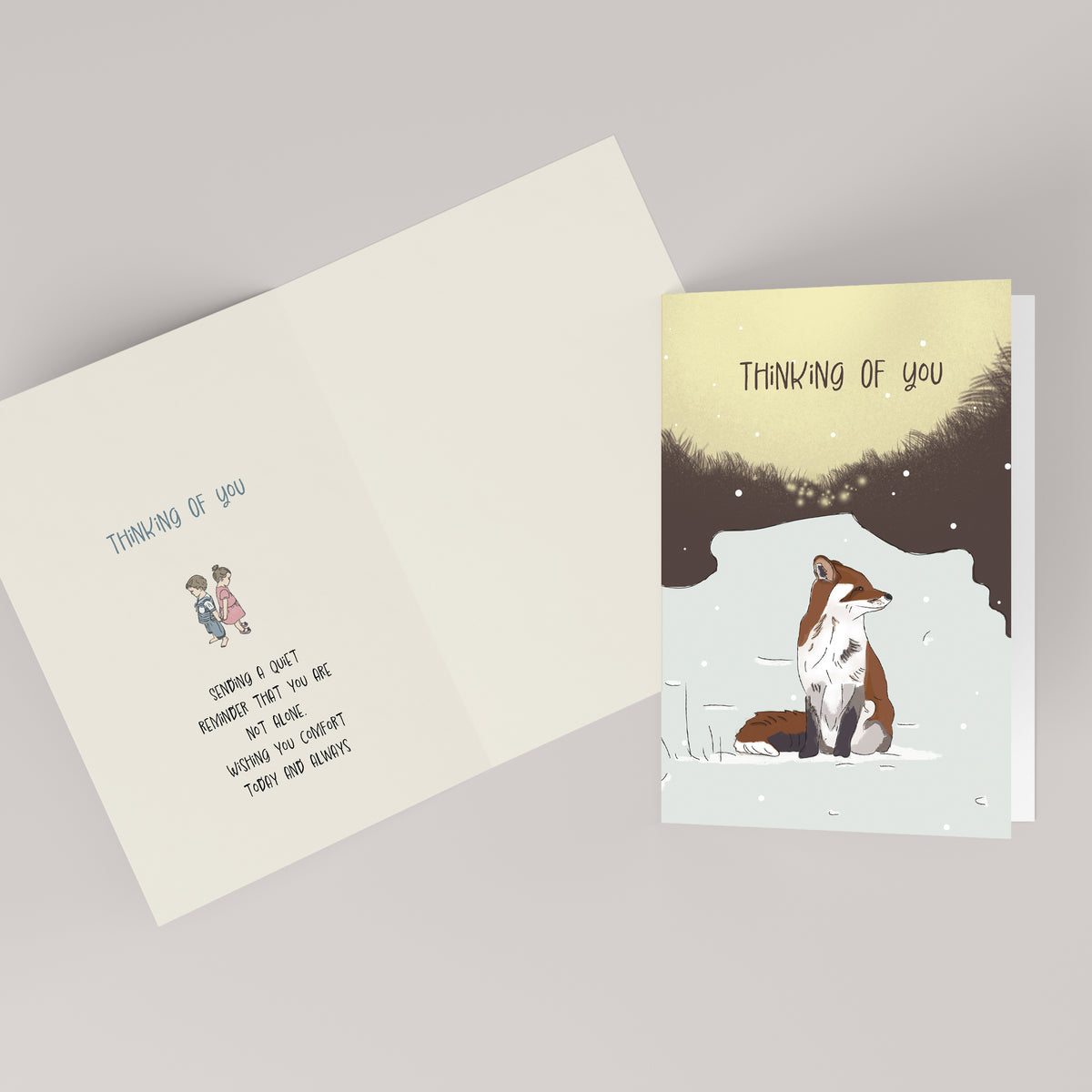 Thinking of You — Illustrated Sympathy & Comfort Card