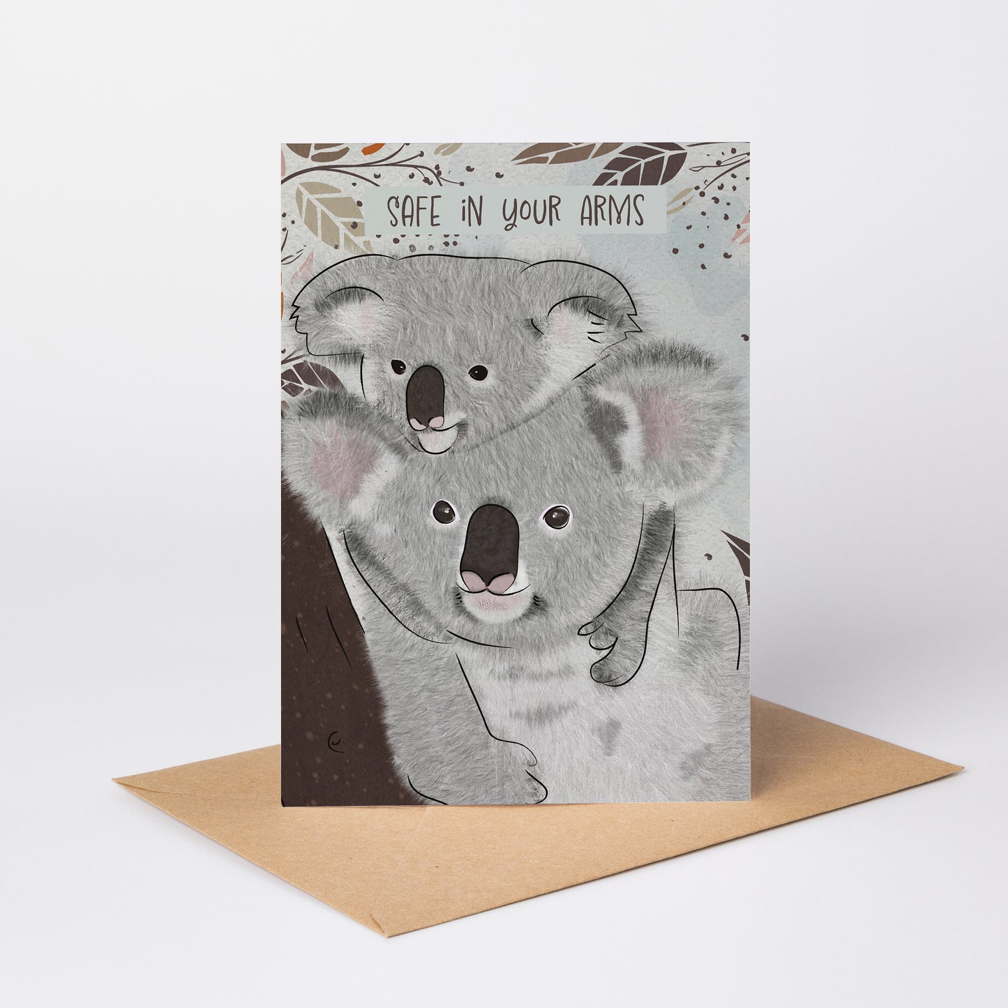 Safe in Your Arms — Illustrated New Baby Card