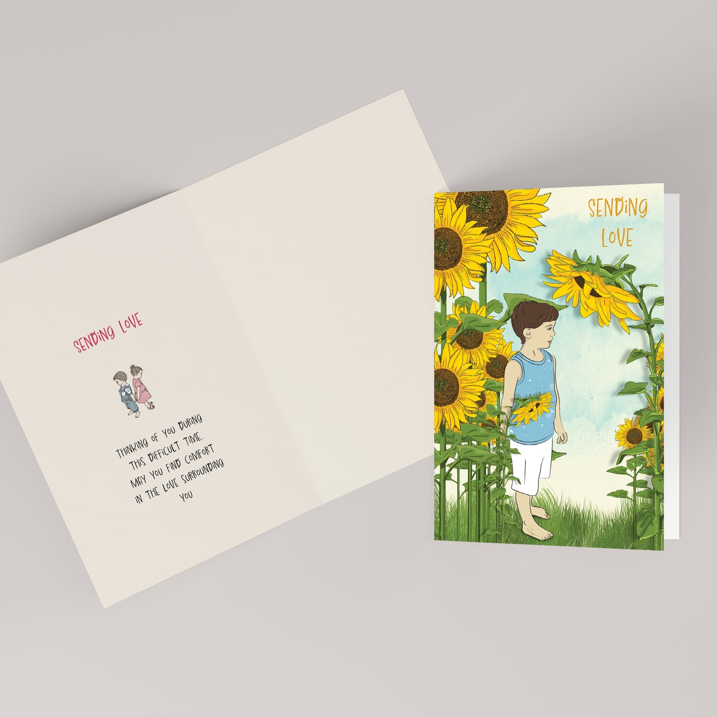 Sending Love — Illustrated Sympathy & Comfort Card