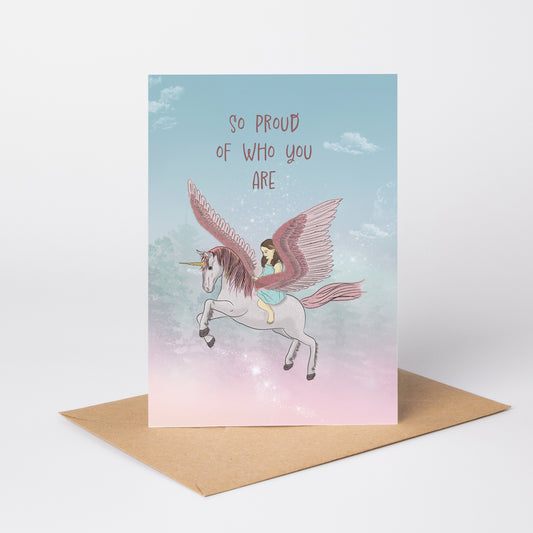 So Proud of Who You Are — Illustrated Birthday Card