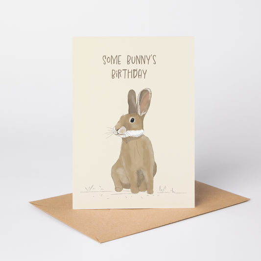 Some Bunny’s Birthday — Illustrated Birthday Card