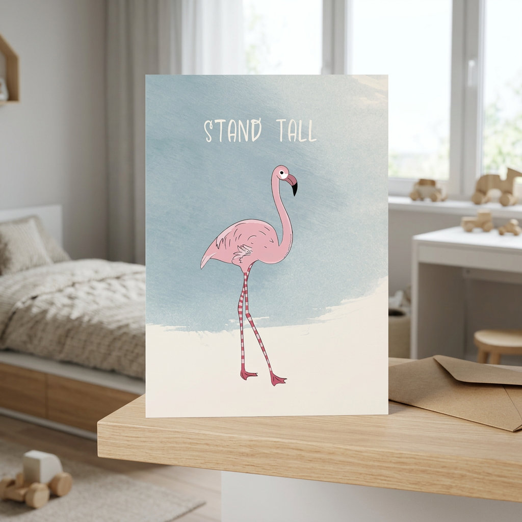 Stand Tall — Illustrated Encouragement Card