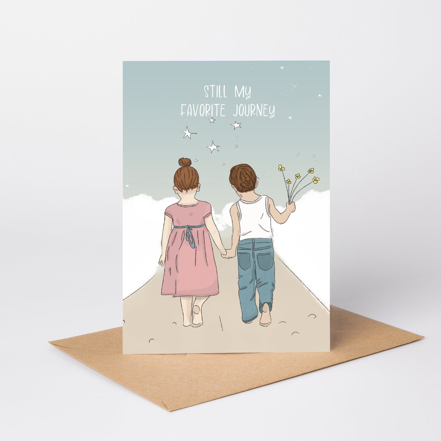 Still My Favorite Journey — Illustrated Anniversary Card
