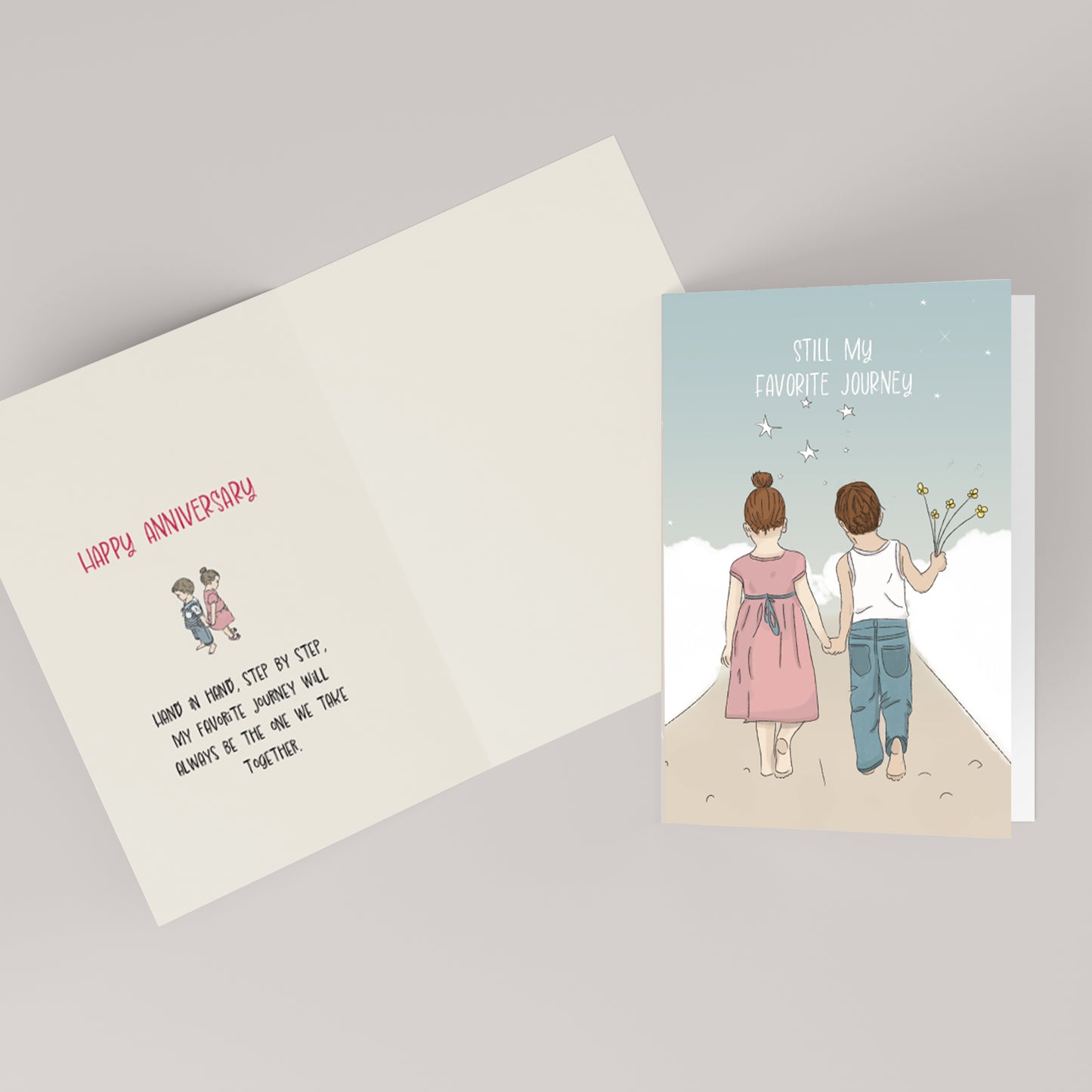 Still My Favorite Journey — Illustrated Anniversary Card
