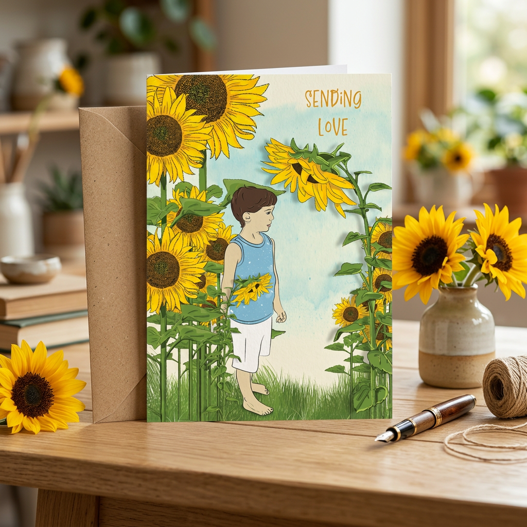 Sending Love — Illustrated Sympathy & Comfort Card