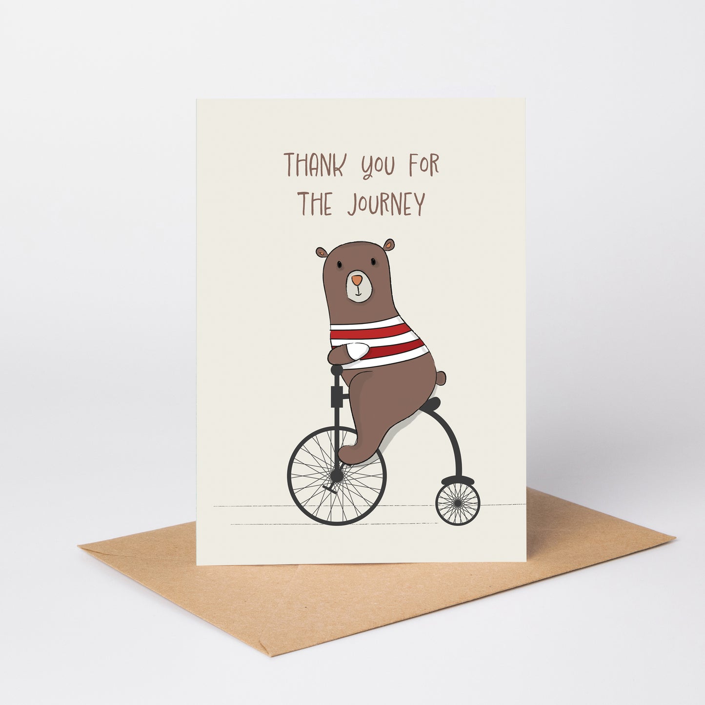Thank You for the Journey — Illustrated Teacher Appreciation Card