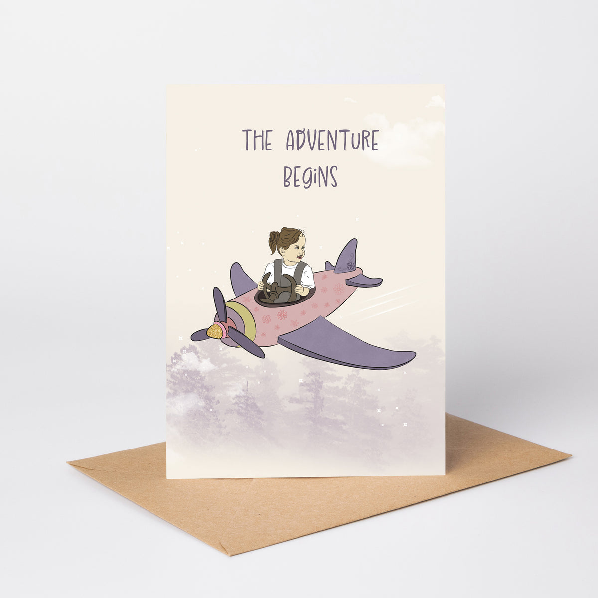 The Adventure Begins — Illustrated Retirement Card