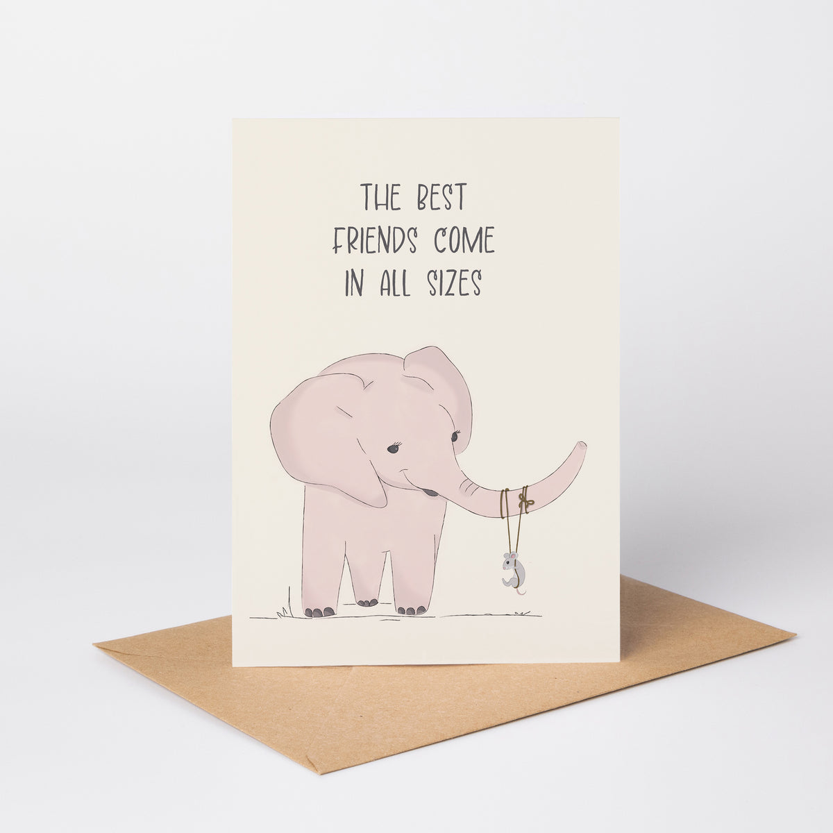 The Best Friends Come in All Sizes — Illustrated Friendship Card