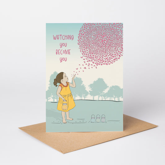 Watching You Become You — Illustrated Birthday Card