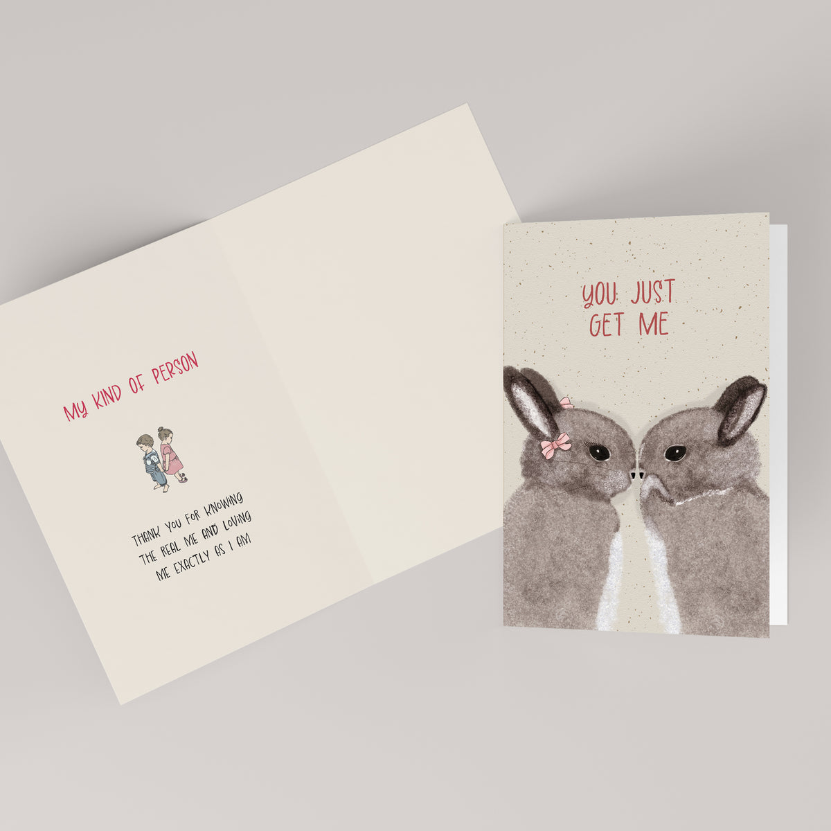 You Just Get Me — Illustrated Friendship Card