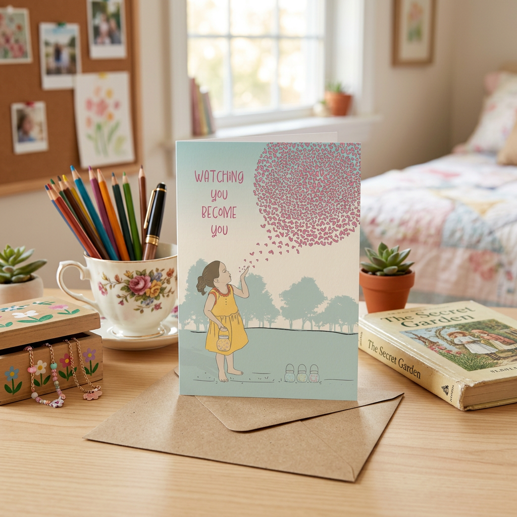 Watching You Become You — Illustrated Birthday Card
