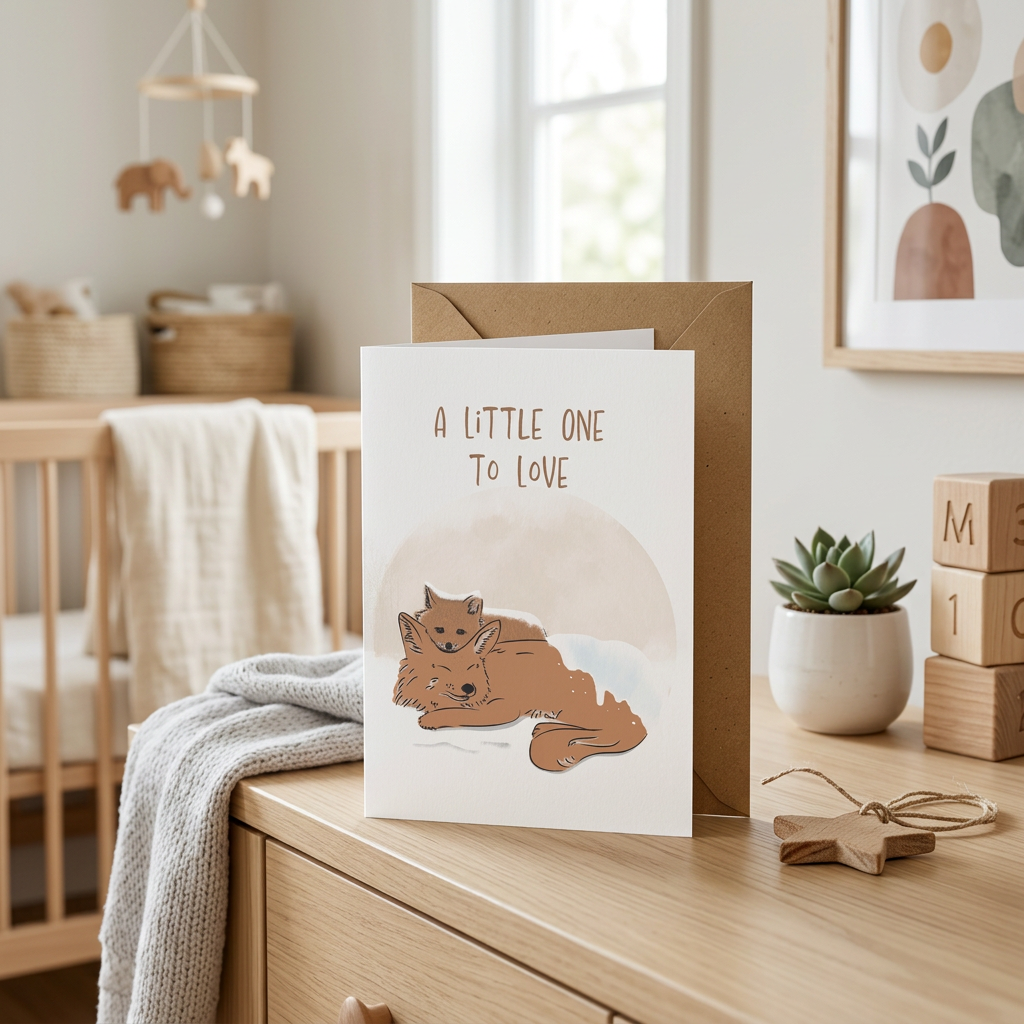 Our Greatest Adventure Begins — Illustrated New Baby Card