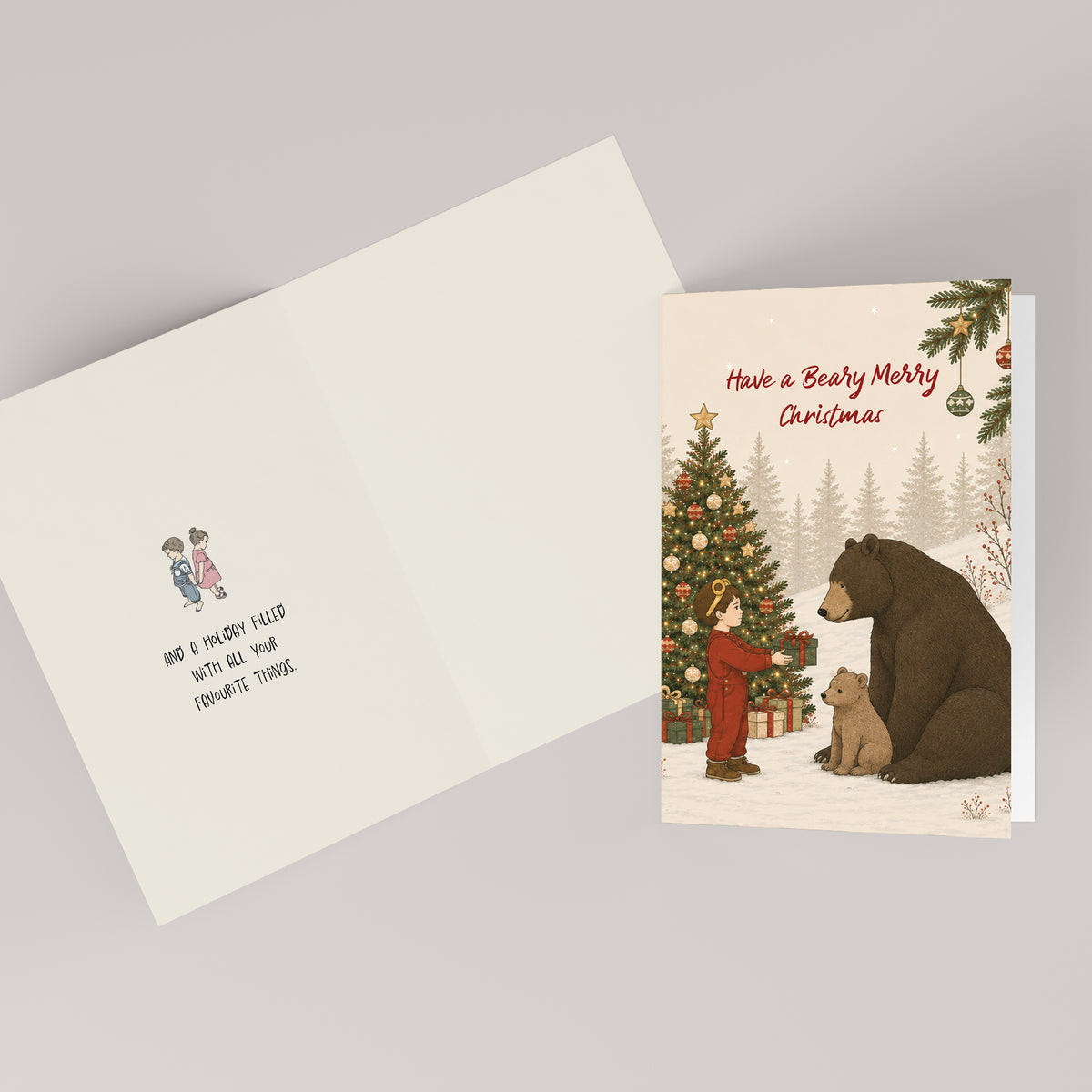 Have a Beary Merry Christmas — inside